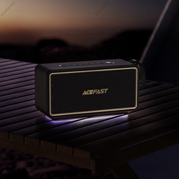 Портативна колонка Bluetooth ACEFAST K3 Ultra portable wireless speaker BT5.4 USBTF/AUX TWS 120W Black